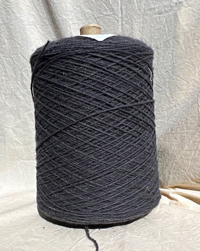 Grey wool yarn cone - 1.7kg,