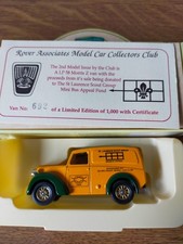 Lledo LP58 029A Rover Associates Model Car Collectors Club - Morris Z Van