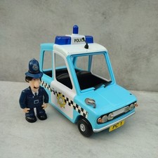POSTMAN PAT , FRICTION POLICE CAR AND PC SHELBY FIGURE