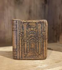 Vintage Spanish Cordoba Leather Book Matchbox Holder Including Original Matches