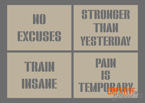 Gym quotes wall - |,
