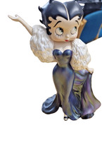 Betty Boop figure evening gown