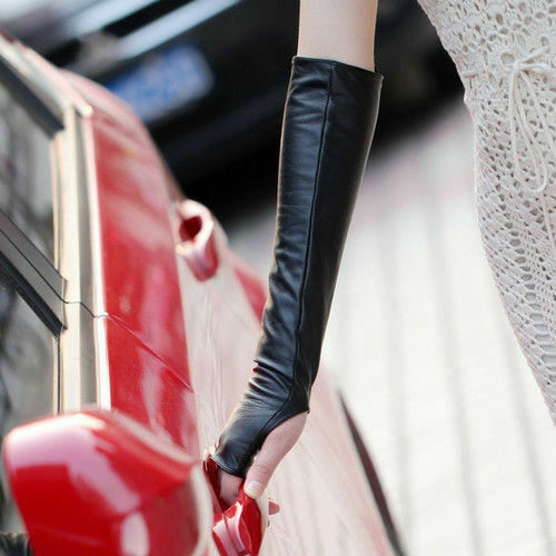 Ladies fingerless genuine - ladies,