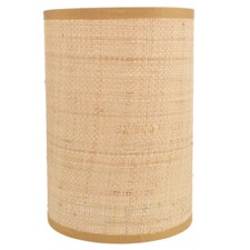 Cylinder Shade Rattan Table