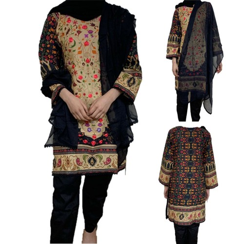 3pcs ladies shalwar kameez - 3pcs,