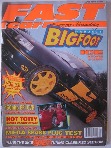 Fast car april 1996 - car, ford