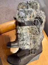 Gabor fur boots - fur,
