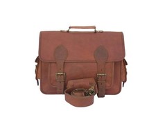Women's New Genuine Goat Leather Messenger Laptop Satchel Briefcase Bag