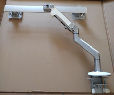 Humanscale M8 Dual Monitor Arm with 2 VESA plates and screws - Large desk Clamp.