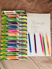 Matador Rubberised grips mean long writing without hand aches. Pack of 12 pens