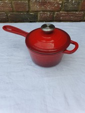 Ernesto Enamel Cast Iron  Saucepan Red Ombre 10 X 17 Cm