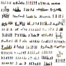 Hand-painted N scale figures