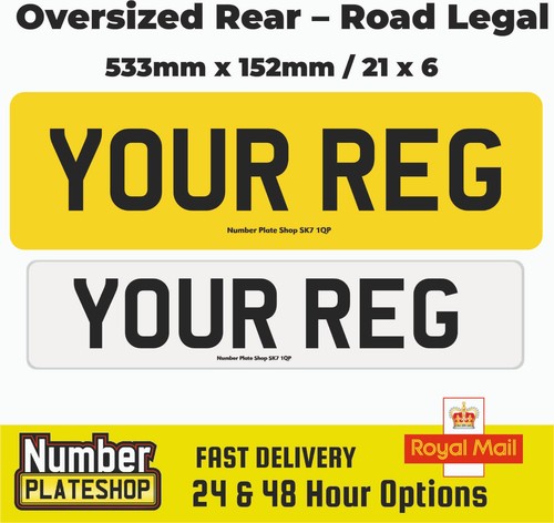 Number plate oversize vogue - plate,
