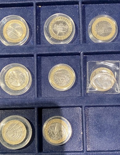 Two pound coins british - two,