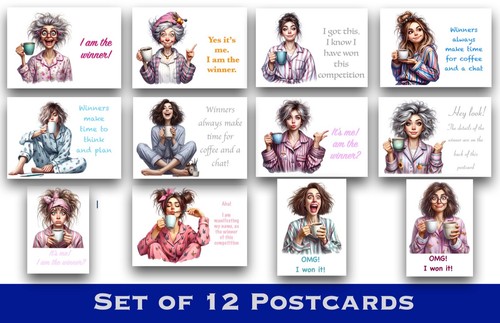 Competition postcards unique - postcards,
