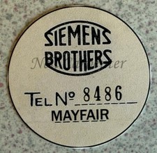 Siemens dial label with