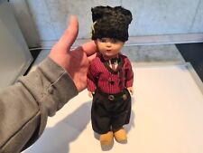 Vintage 1950s Dutch Doll With Wooden Clogs