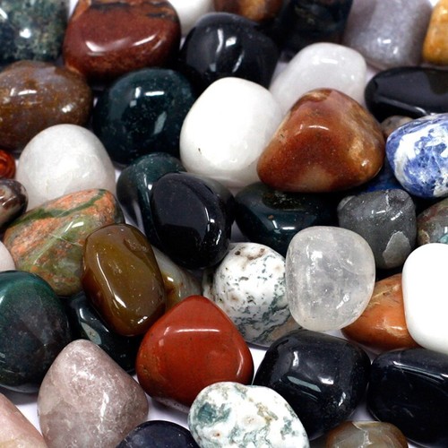 1kg bag mixed gemstones - 1kg,