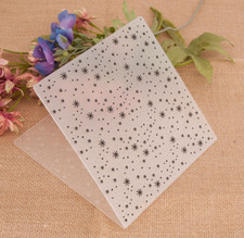 DIY Plastic Embossing Folder Stars Design Scrapbook Card Making DIY Paper Craft