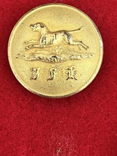 Rare Hunt Livery Button. Inglewood Forest Harriers. 25mm. Extra Treble Standard.