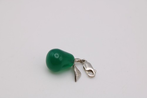 Milano silver clip - on, pear