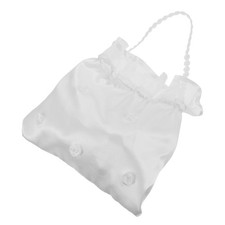 Floral Clutch Bag White