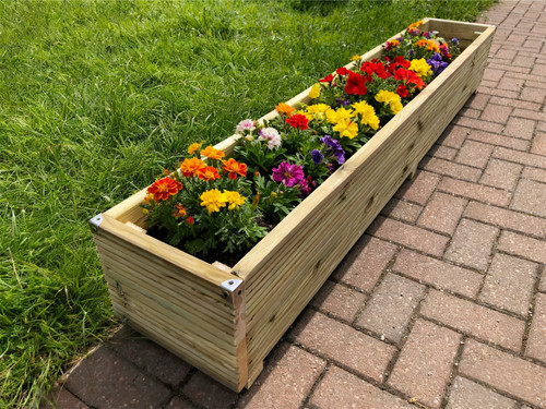 Wooden garden planter - planter, 4ft