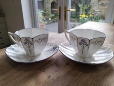 Shelley Blue Iris Cup and