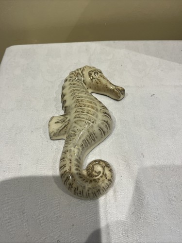 Vintage pottery seahorse - pottery,