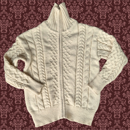 Vintage full zip - zip, knit
