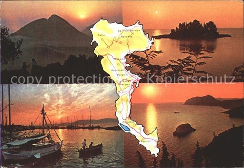 Kepkypa corfu sailboats map - corfu,