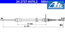PARKING BRAKE PULL CABLE