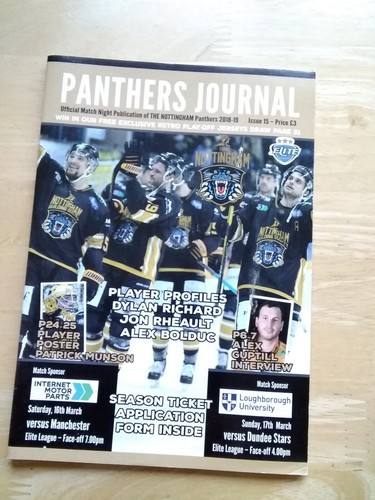 2018 nottingham panthers v - nottingham,