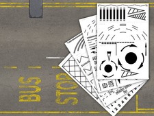 LASER CUT ROAD MARKING