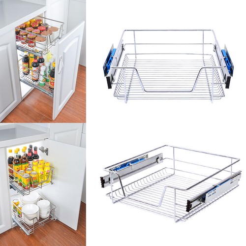 Pull out storage wire basket - out,