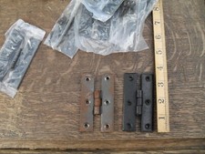 job lot 7 x iron cabinet H hinges cupboard door chest box flap 7 H hinges 20£