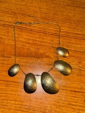 Jones New York Statement Necklace Vintage Goldtone Chunky Bold Designer Jewelry