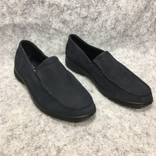 Ecco Slip On Loafers Womens Size EU 41 UK 8 Blue Suede Style Casual Shoes