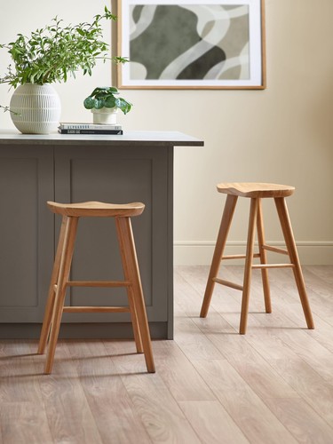 Mulu natural solid oak bar - natural,