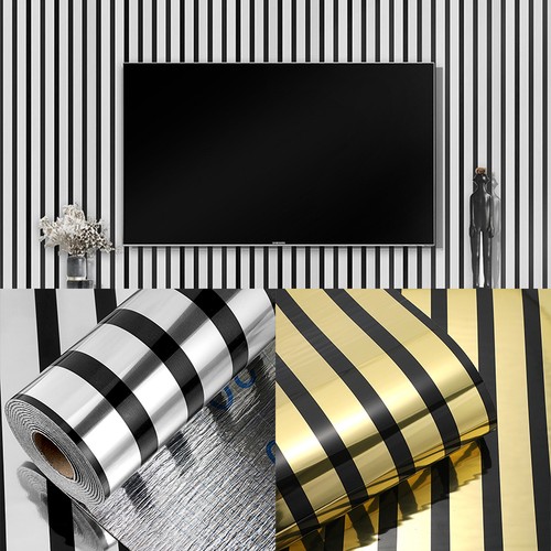 Silver gold stripe - 3d,