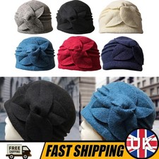 Flower Cloche Hat Soft Warm