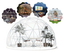 Wimba 3.6m Geodesic Garden Igloo Dome Bubble Tent