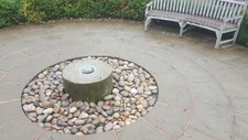 Reclaimed mill wheel grind stones water feature massive choice prices from £60