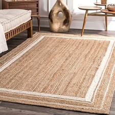 Rug Jute Floor Carpet Natural
