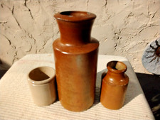 3 SMALL ANTIQUE STONEWARE