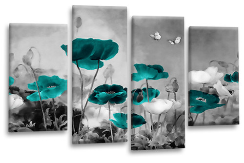 Floral wall art red rose - art,