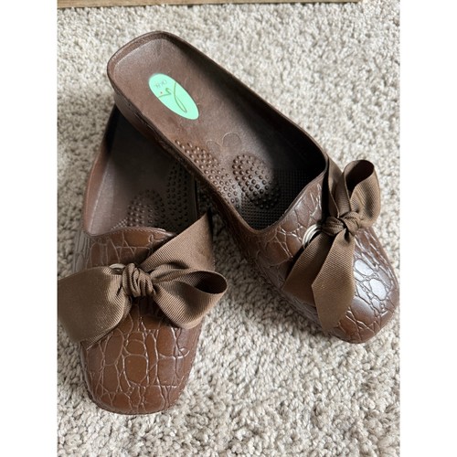 Oka brown croc embossed - brown,