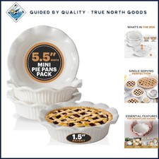 Mini Ceramic Pie Pans Set of