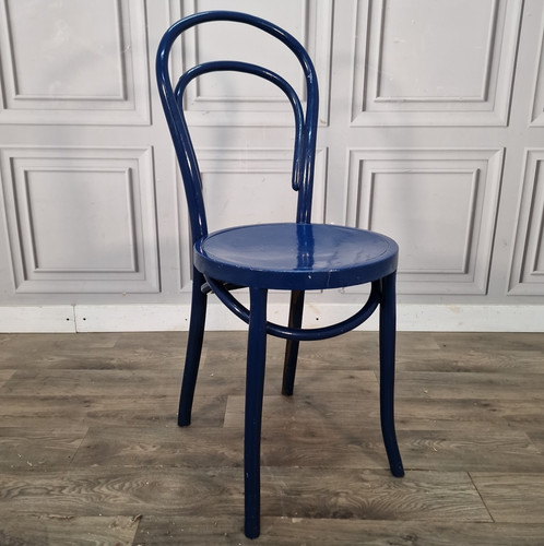 Vintage bentwood chair blue - bentwood,