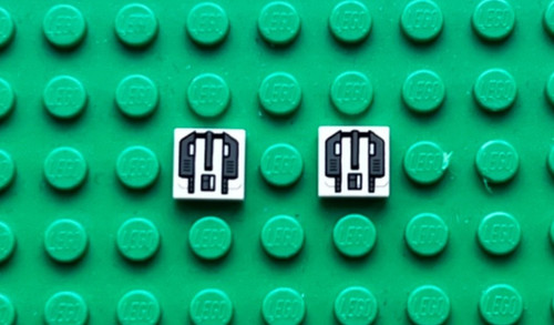 Lego tile with - x,